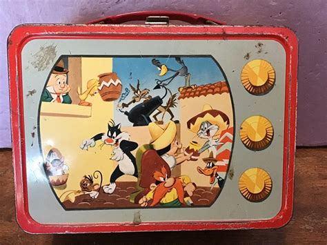 looney tunes metal lunch box|Looney Tunes Metal Lunch Box {Mil.